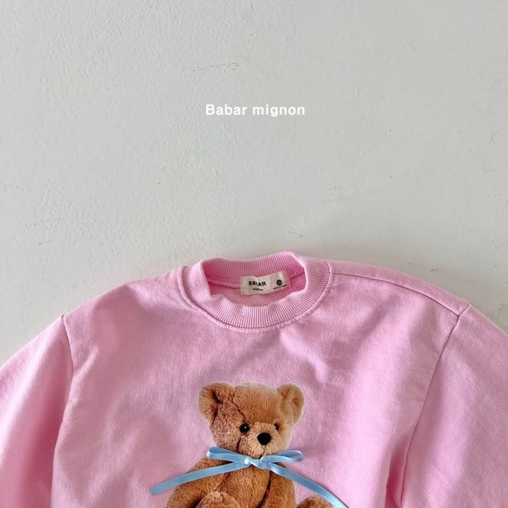 Babar Mignon - Korean Children Fashion - #magicofchildhood - Ribbon Bear Sweatshirt - 8