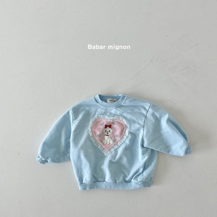 Babar Mignon - Korean Children Fashion - #minifashionista - Lace Cat Sweatshirt - 10
