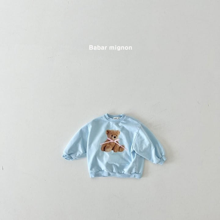 Babar Mignon - Korean Children Fashion - #minifashionista - Ribbon Bear Sweatshirt - 9