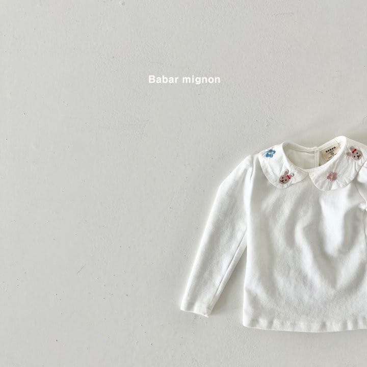 Babar Mignon - Korean Children Fashion - #minifashionista - Embroidery Collar Tee - 7