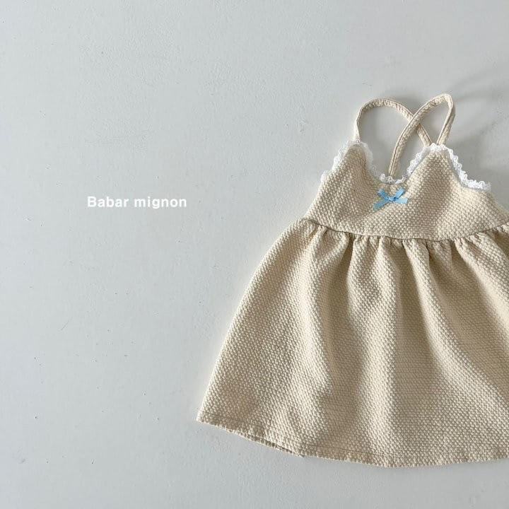 Babar Mignon - Korean Children Fashion - #stylishchildhood - Ribbon Lace One-Piece - 8