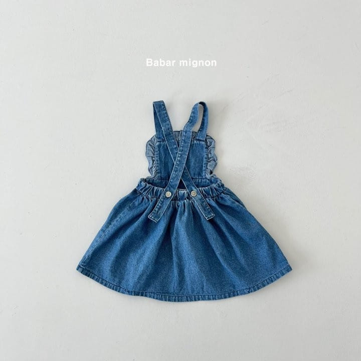 Babar Mignon - Korean Children Fashion - #stylishchildhood - Flower Dungarees Skirt - 6