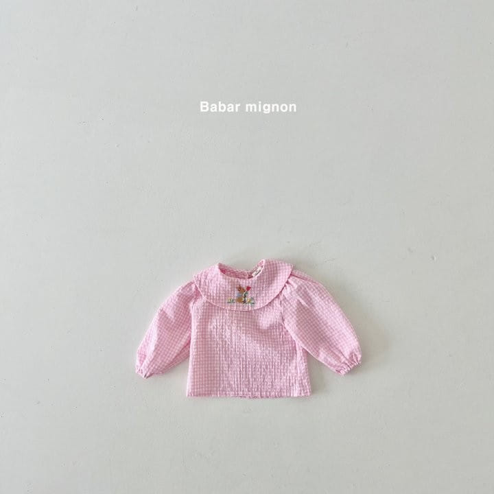 Babar Mignon - Korean Children Fashion - #stylishchildhood - Rabbit Embroidery Blouse - 9