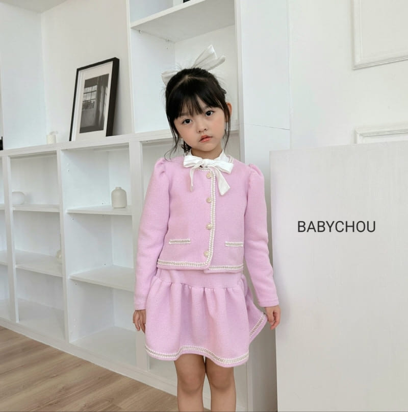 Babychou - Korean Children Fashion - #childofig - Blush Top Bottom Set - 9