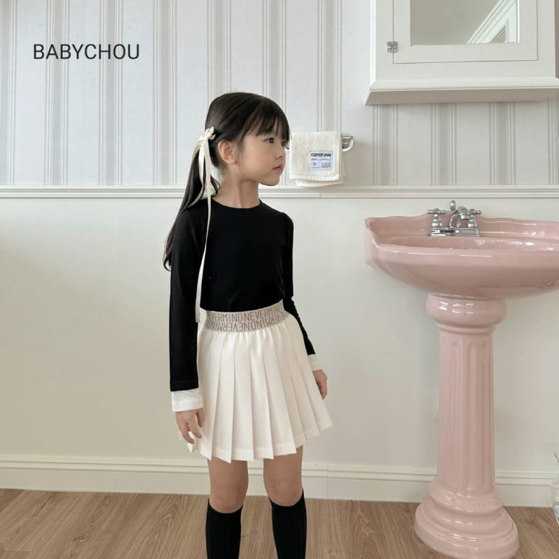 Babychou - Korean Children Fashion - #childofig - Mine Pleats Skirt - 5