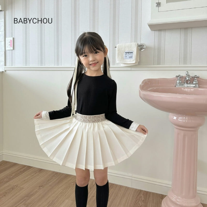 Babychou - Korean Children Fashion - #childofig - Mine Pleats Skirt - 6