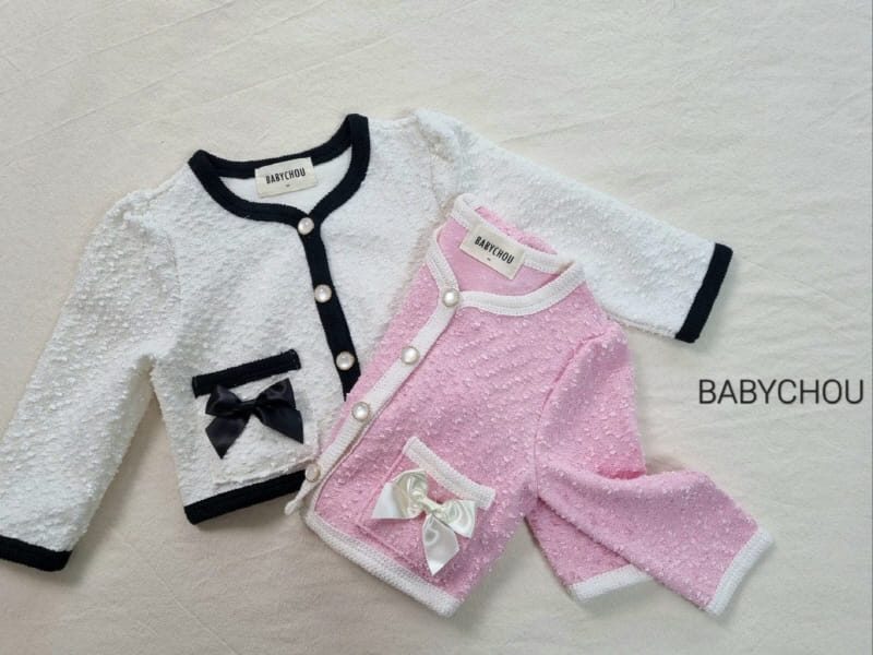 Babychou - Korean Children Fashion - #childrensboutique - Ribbon Jacket