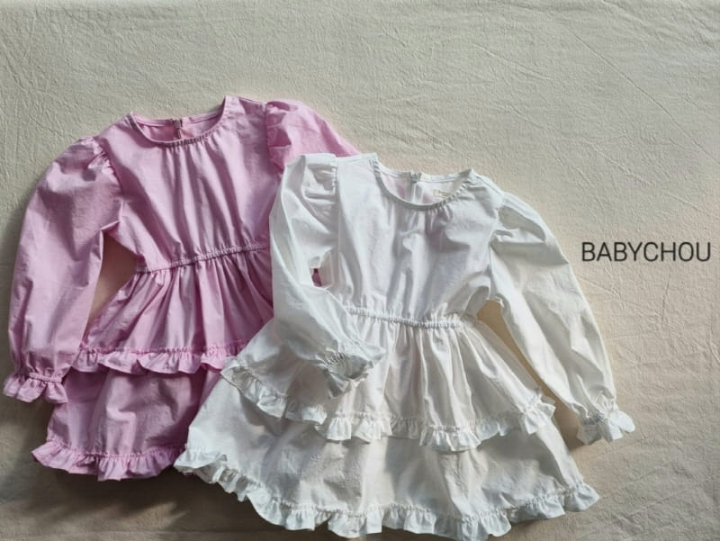 Babychou - Korean Children Fashion - #designkidswear - Frill One-Piece
