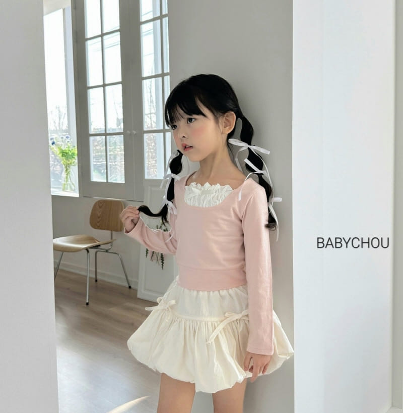 Babychou - Korean Children Fashion - #discoveringself - Ribbon Balloon Skirt - 8