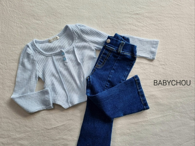 Babychou - Korean Children Fashion - #fashionkids - Cherry Boots Cut Pants - 11