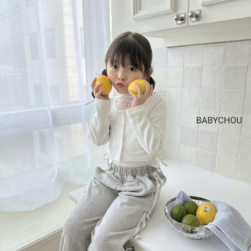 Babychou - Korean Children Fashion - #kidsshorts - String Cardigan - 4