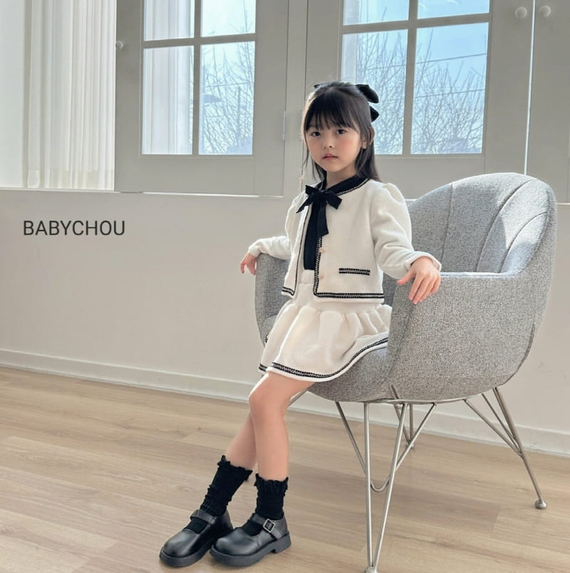 Babychou - Korean Children Fashion - #kidzfashiontrend - Blush Top Bottom Set - 2
