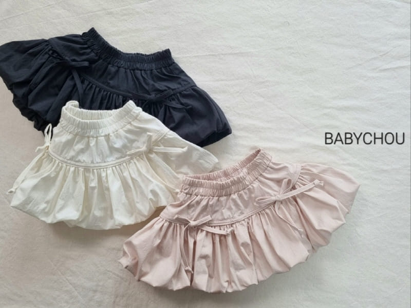 Babychou - Korean Children Fashion - #magicofchildhood - Ribbon Balloon Skirt