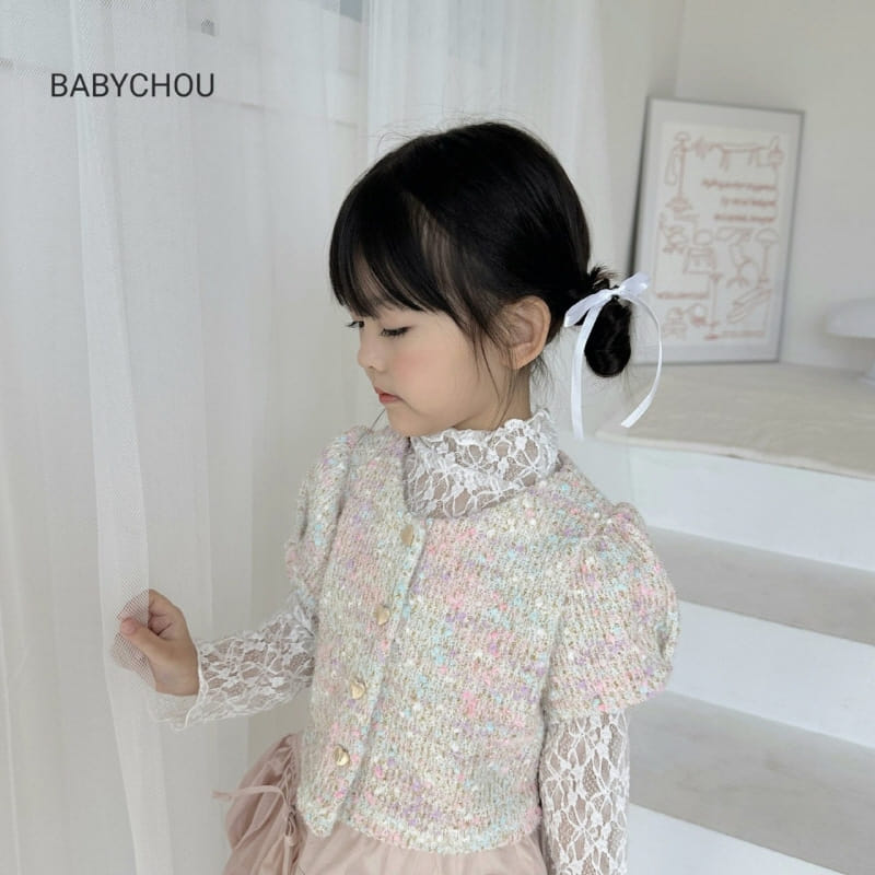 Babychou - Korean Children Fashion - #minifashionista - Popcorn Cardigan  - 8