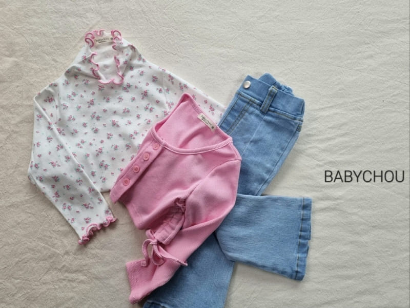 Babychou - Korean Children Fashion - #magicofchildhood - Cherry Boots Cut Pants - 4