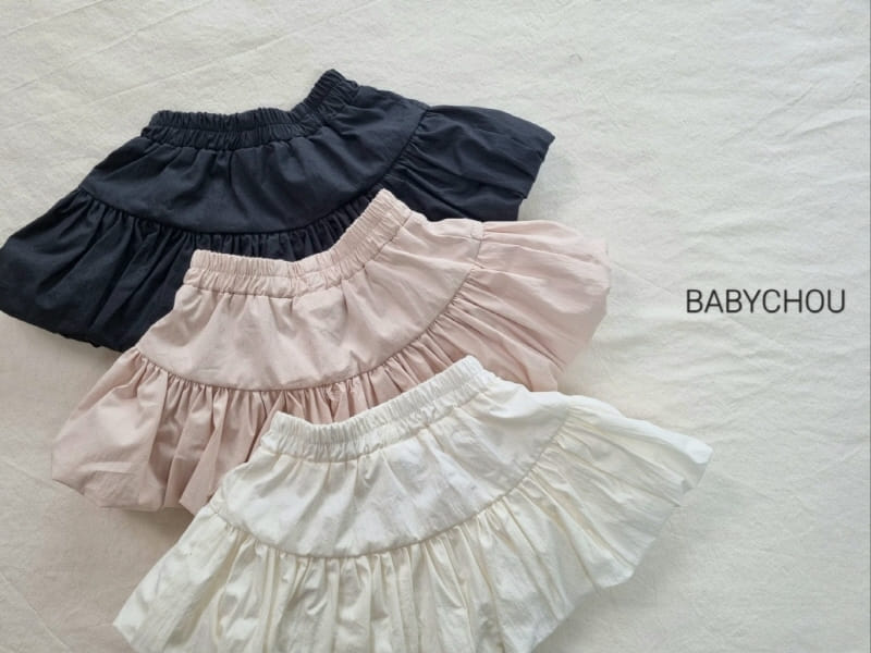 Babychou - Korean Children Fashion - #prettylittlegirls - Ribbon Balloon Skirt - 3
