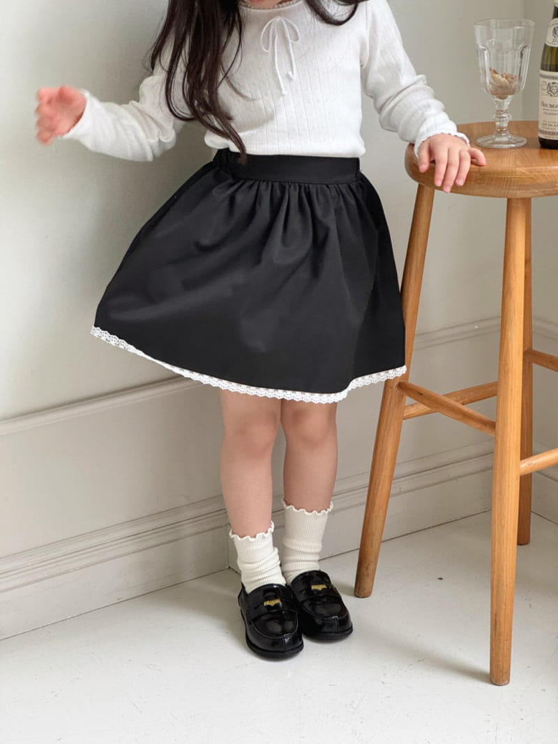 Bailey - Korean Children Fashion - #discoveringself - Lace Ribbon Tee - 9