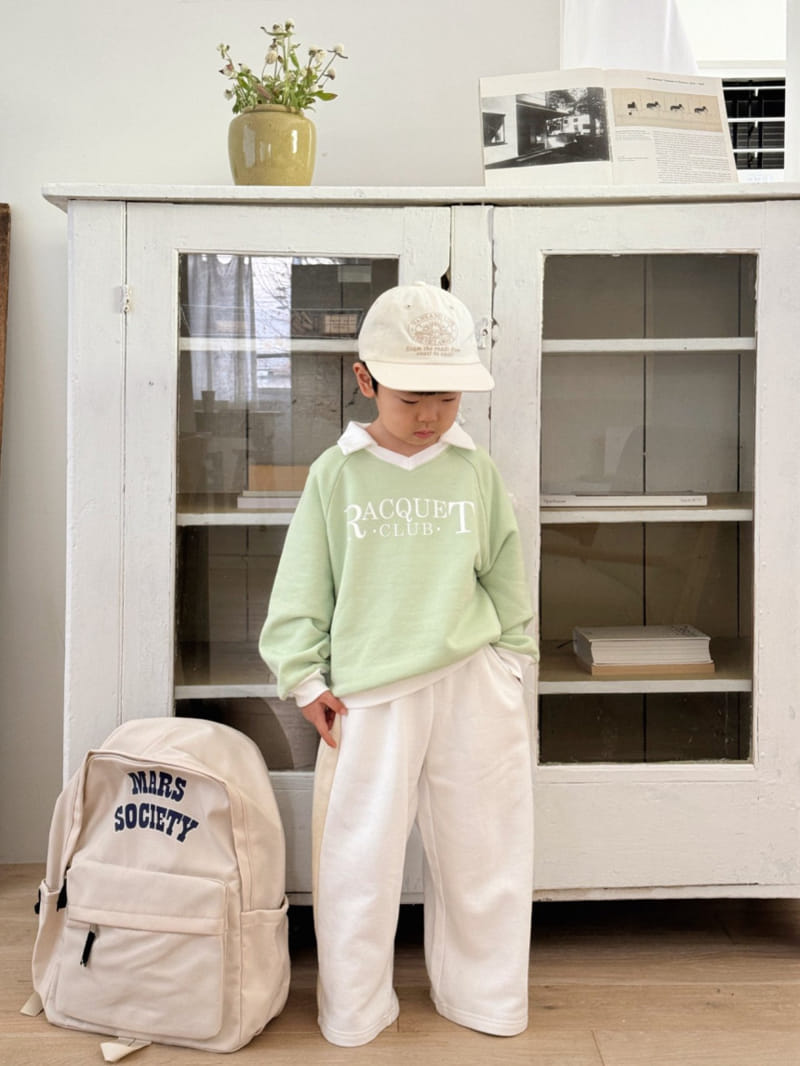 Bailey - Korean Children Fashion - #magicofchildhood - V Neck Collar Sweatshirt - 4