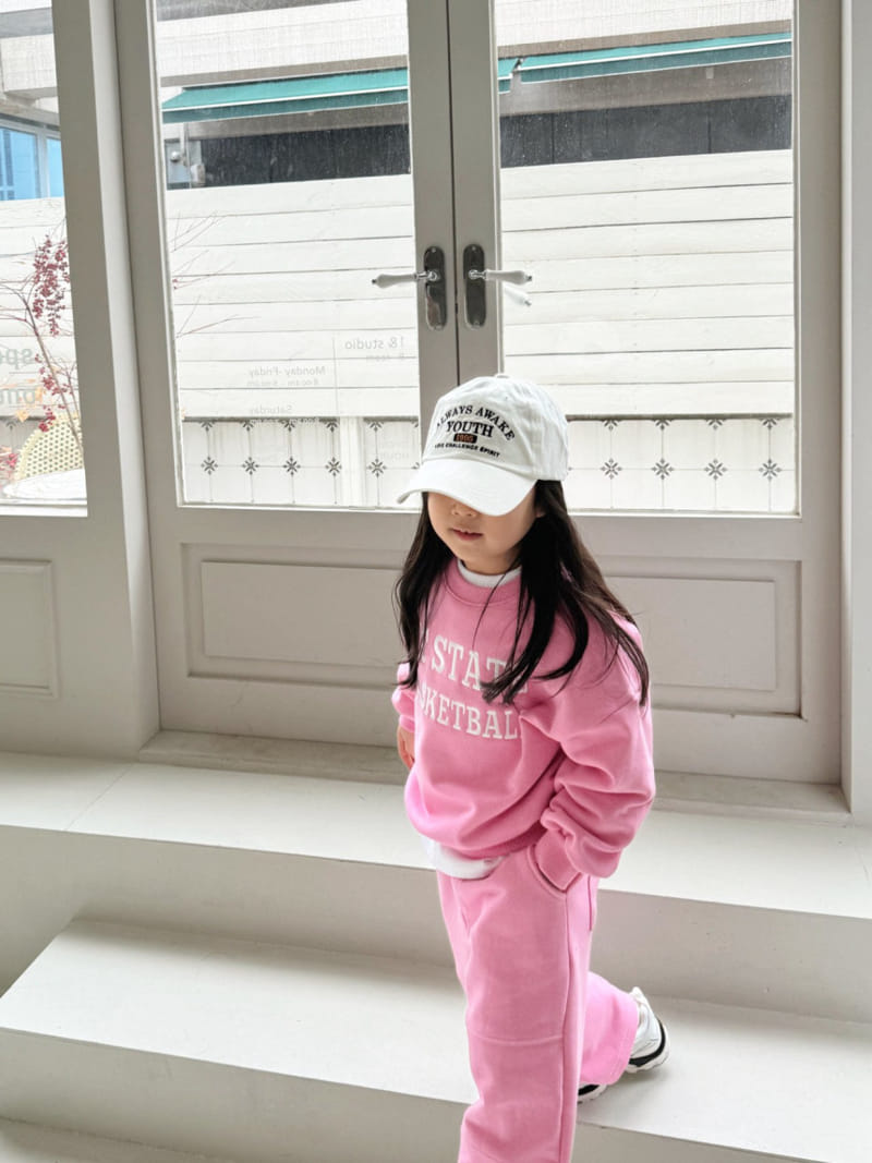 Bailey - Korean Children Fashion - #prettylittlegirls - Basketball Embroidery Sweatshirt