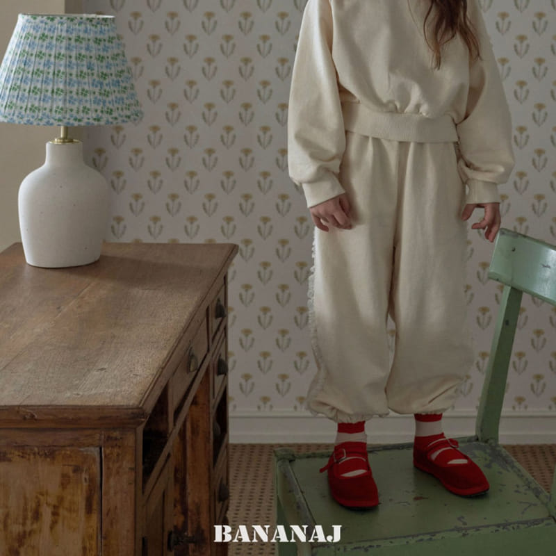 Banana J - Korean Children Fashion - #magicofchildhood - Lace Jogger Pants - 5