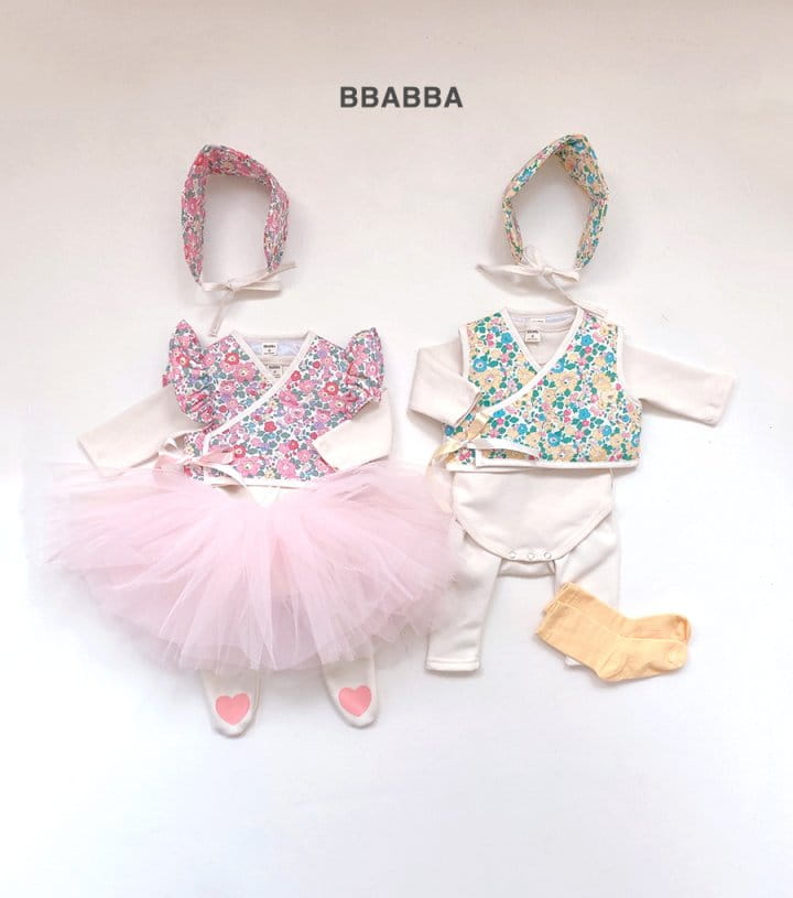 Bbabba - Korean Baby Fashion - #babyoutfit - Pretty Hanbok Girl Four Types Set  - 10