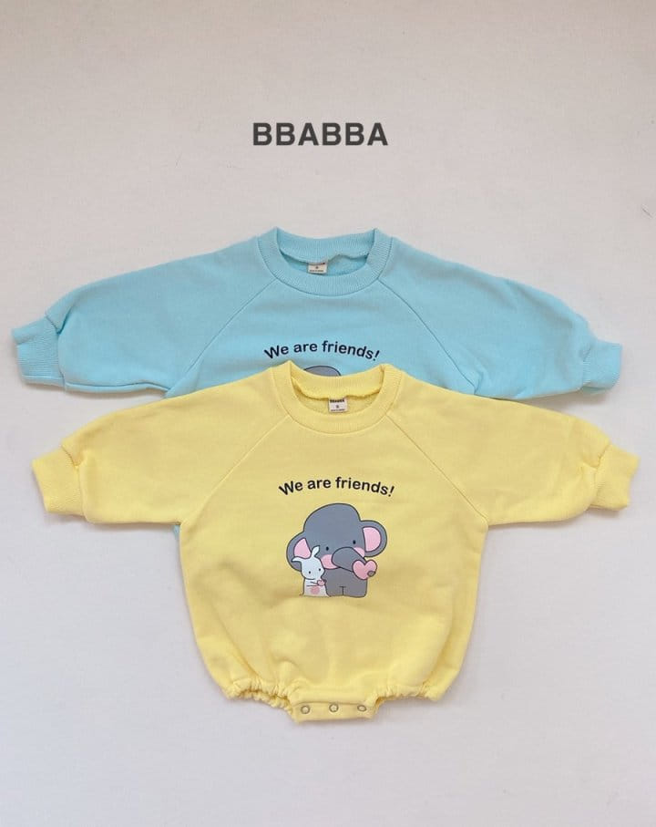 Bbabba - Korean Baby Fashion - #babywear - Heart Elephant Body Suit