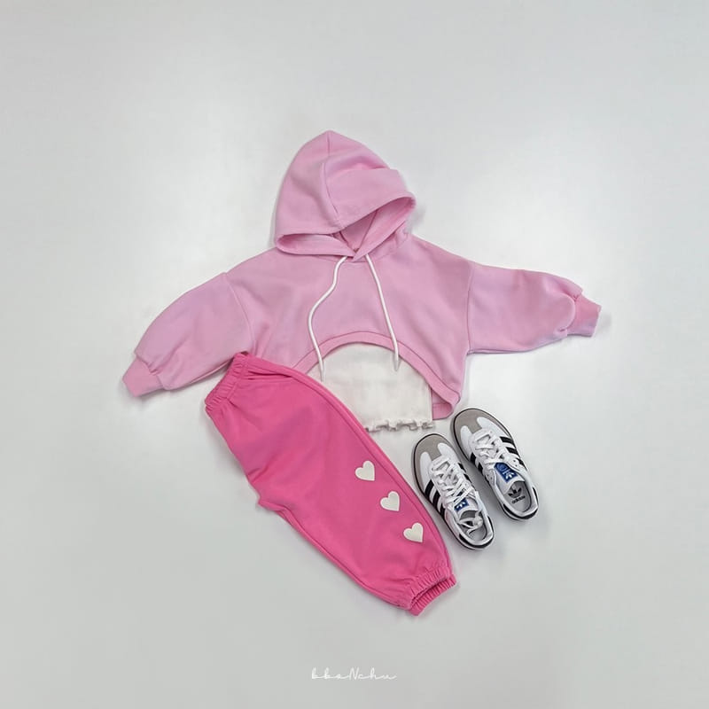 Bbonchu - Korean Children Fashion - #childofig - Heart Jogger Pants - 5
