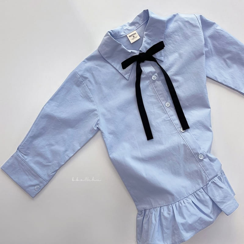 Bbonchu - Korean Children Fashion - #designkidswear - Balenine Shirt One-Piece - 2
