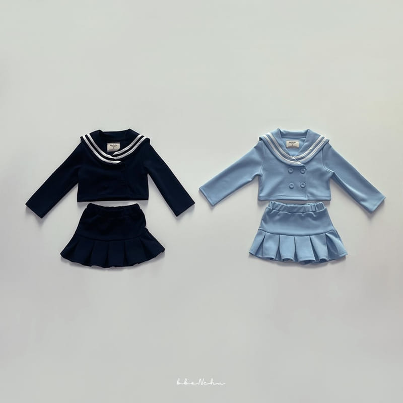 Bbonchu - Korean Children Fashion - #kidsstore - Sailor Top Bottom Set - 7