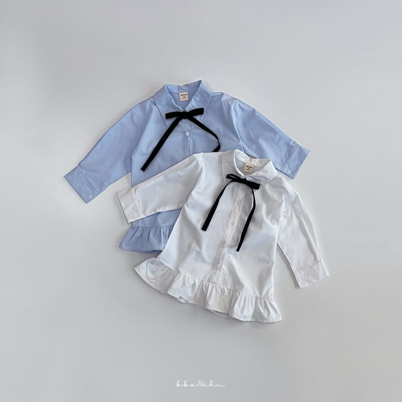 Bbonchu - Korean Children Fashion - #kidsstore - Balenine Shirt One-Piece - 6
