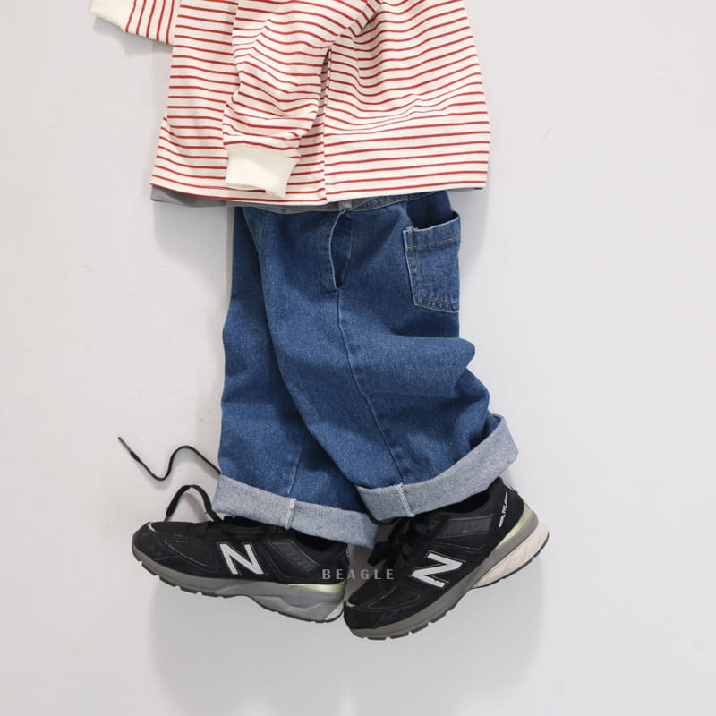 Beagle - Korean Children Fashion - #childrensboutique - New Kids Denim Pants - 8