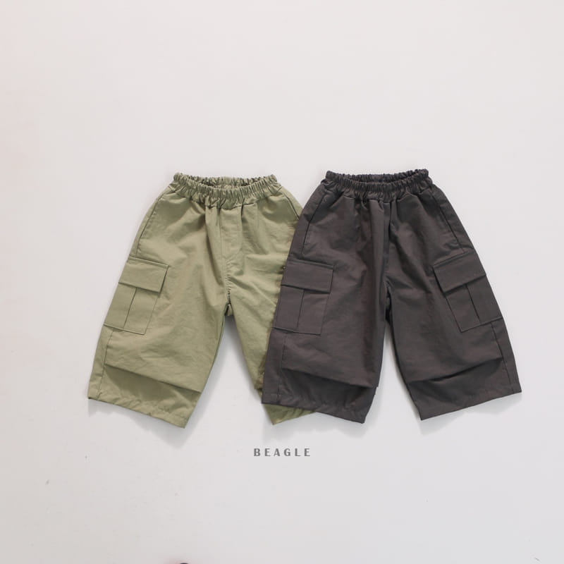 Beagle - Korean Children Fashion - #kidzfashiontrend - Cargo Cropped Shorts