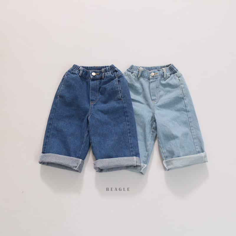 Beagle - Korean Children Fashion - #magicofchildhood - New Kids Denim Pants