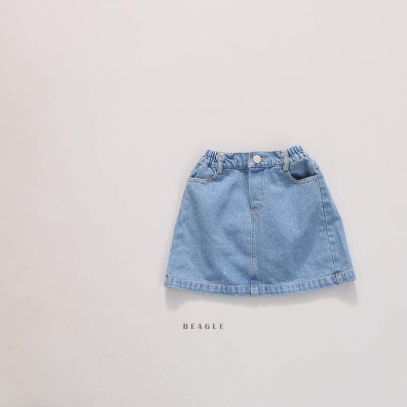 Beagle - Korean Children Fashion - #toddlerclothing - If Denim Skirt - 4