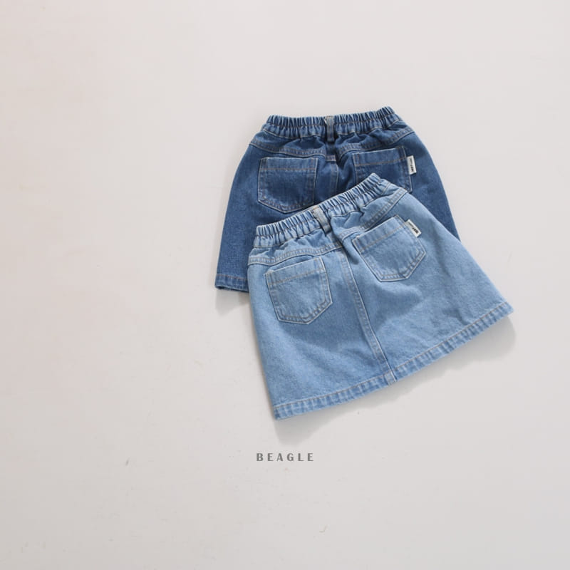Beagle - Korean Children Fashion - #toddlerclothing - If Denim Skirt - 3