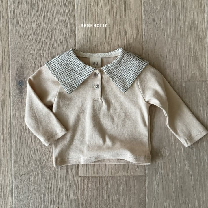 Bebe Holic - Korean Baby Fashion - #babyboutique - Miel Check Tee - 7