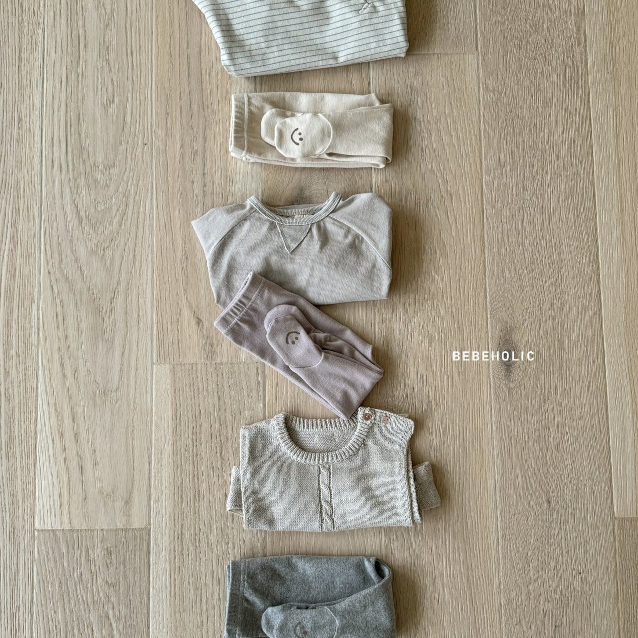 Bebe Holic - Korean Baby Fashion - #babyboutique - Smile Foot Leggings  - 3