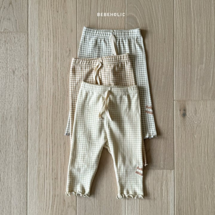 Bebe Holic - Korean Baby Fashion - #babyboutique - Melon Check Leggings