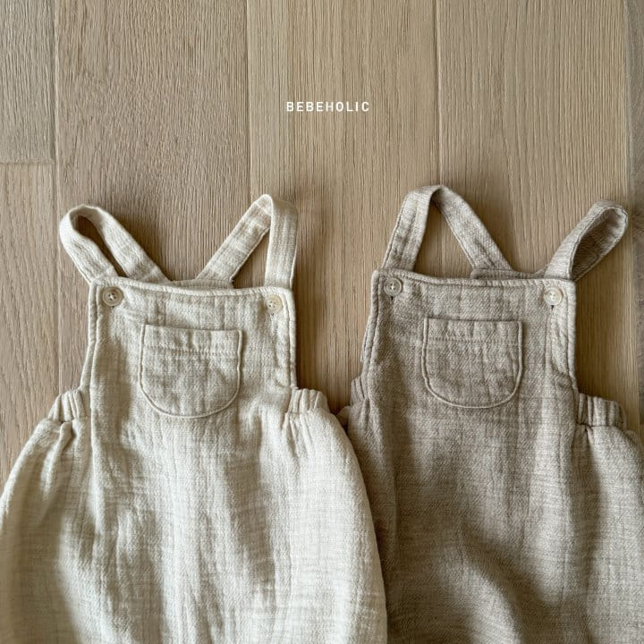 Bebe Holic - Korean Baby Fashion - #babyboutique - Pocket Dungarees Body Suit - 10