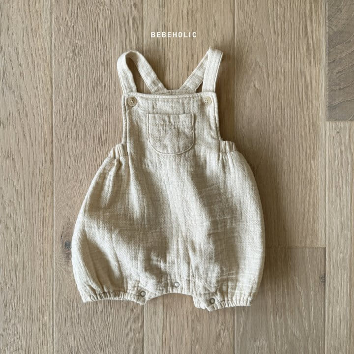 Bebe Holic - Korean Baby Fashion - #babyboutique - Pocket Dungarees Body Suit - 11