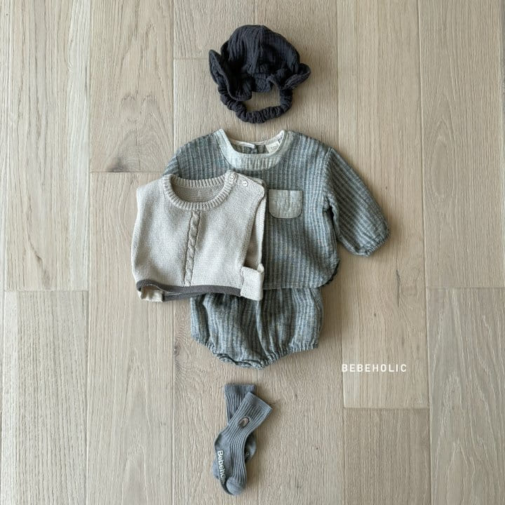 Bebe Holic - Korean Baby Fashion - #babyboutique - Churros Top Bottom Set - 4