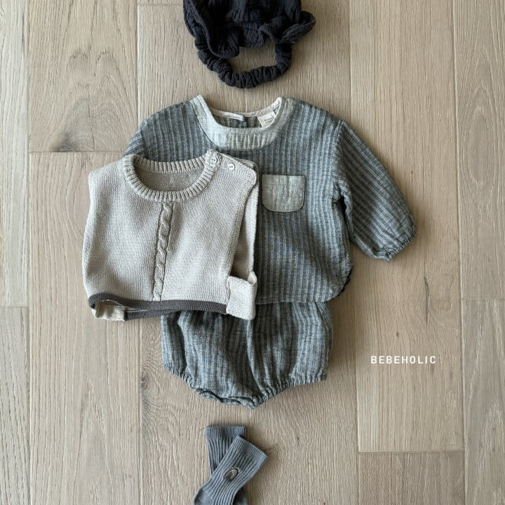 Bebe Holic - Korean Baby Fashion - #babyboutiqueclothing - Churros Top Bottom Set - 5