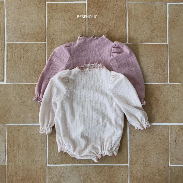Bebe Holic - Korean Baby Fashion - #babyboutiqueclothing - Jacquard Frill Body Suit - 9