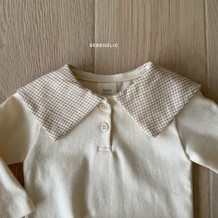 Bebe Holic - Korean Baby Fashion - #babyclothing - Miel Check Tee - 9