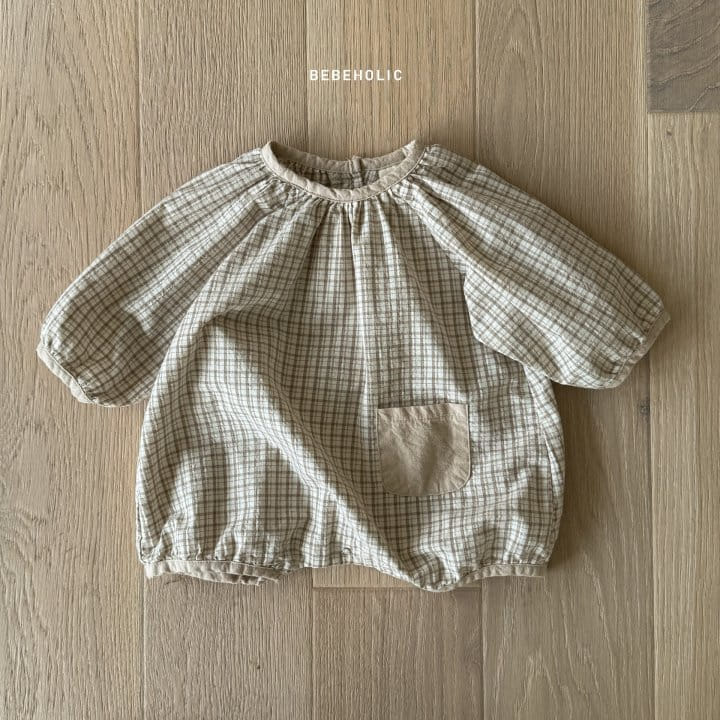 Bebe Holic - Korean Baby Fashion - #babyclothing - Bani Check Body Suit - 9