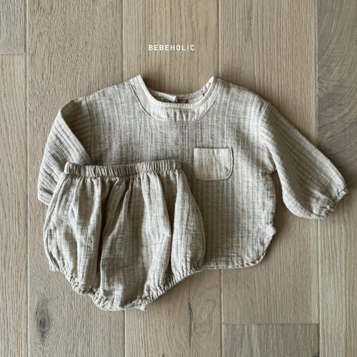 Bebe Holic - Korean Baby Fashion - #babyclothing - Churros Top Bottom Set - 6