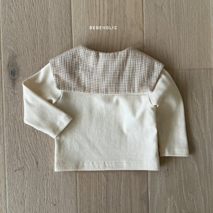 Bebe Holic - Korean Baby Fashion - #babyfashion - Miel Check Tee - 10