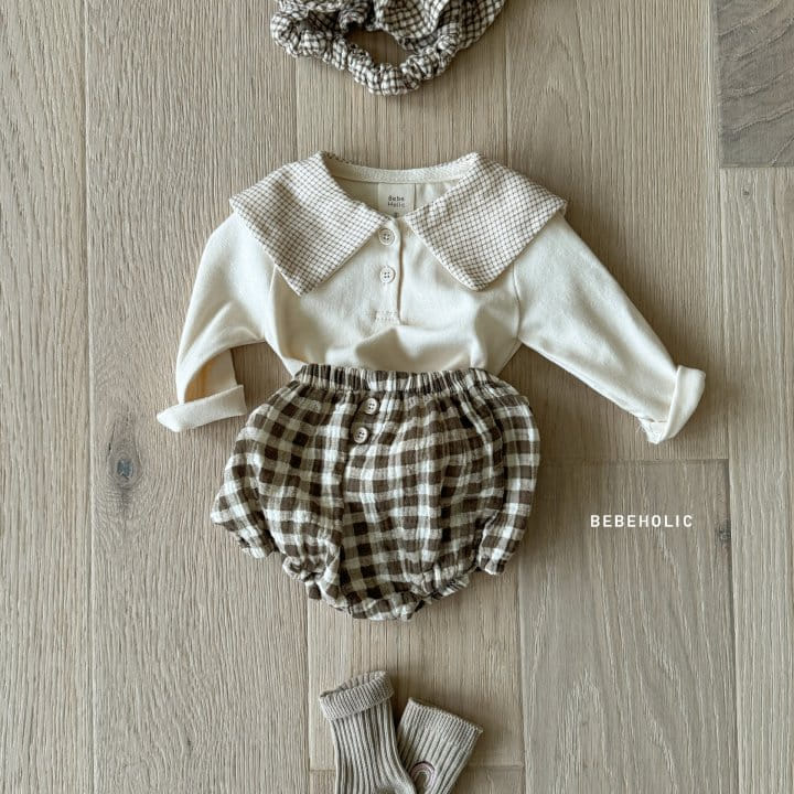 Bebe Holic - Korean Baby Fashion - #babyfever - Candy Check Bloomers - 3