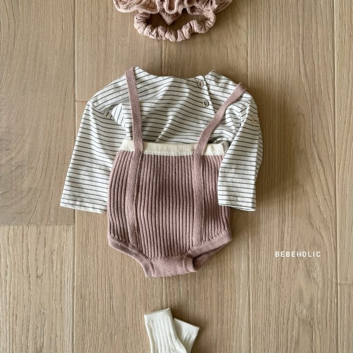 Bebe Holic - Korean Baby Fashion - #babygirlfashion - Kint Color Dungarees Bloomers - 5