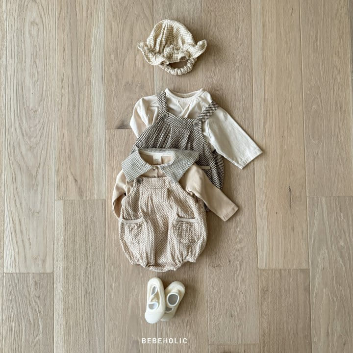 Bebe Holic - Korean Baby Fashion - #babygirlfashion - Honey Dungarees Body Suit - 2